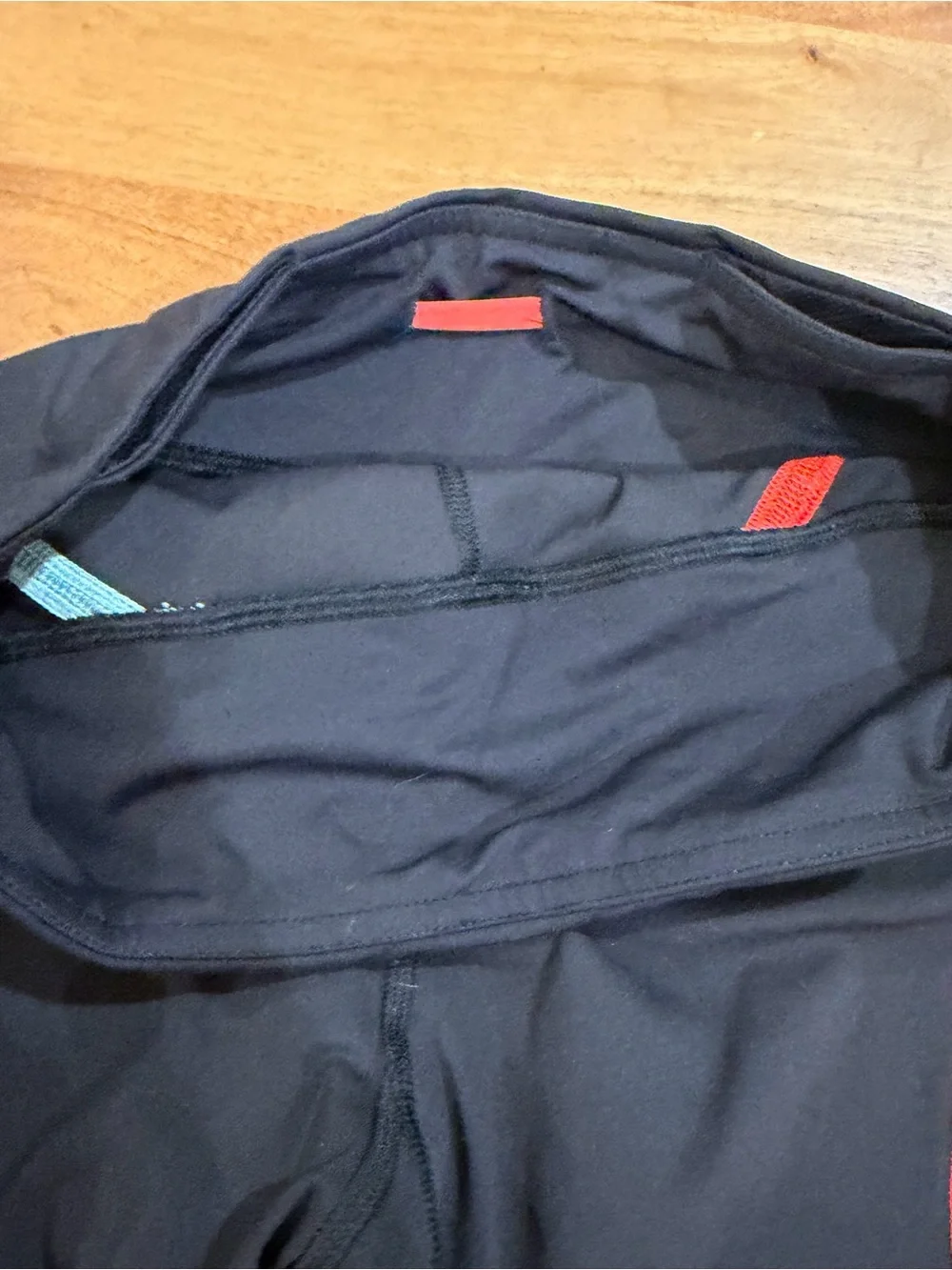 lululemon athletica Black Leggings with Grey, Coral & Mint Colorblock Size 4